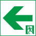 通路誘導灯用適合表示板 左